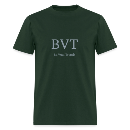 BVT Silver Metallic Unisex Tshirt - forest green