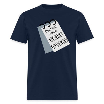 Take Notes T-shirt - navy