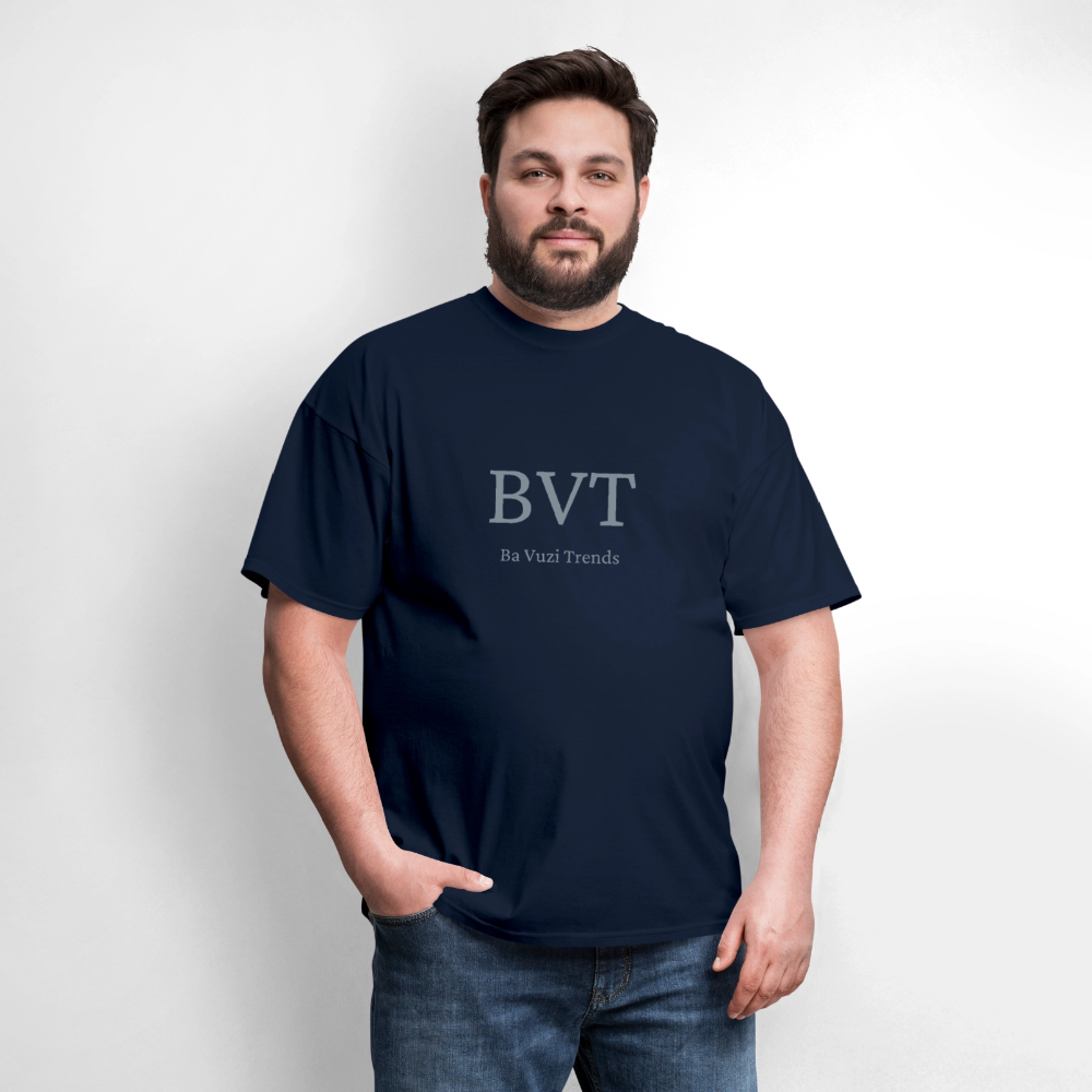 BVT Silver Metallic Unisex Tshirt - navy