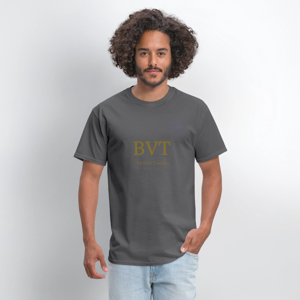BVT Gold Metallic Unisex Tshirt - charcoal