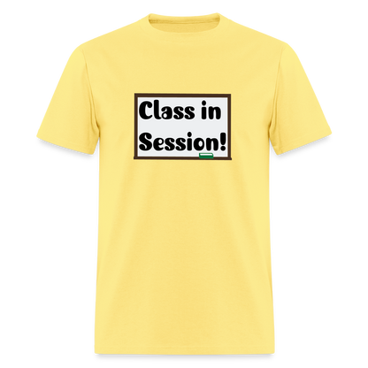 Class In Session T-shirt - cornsilk