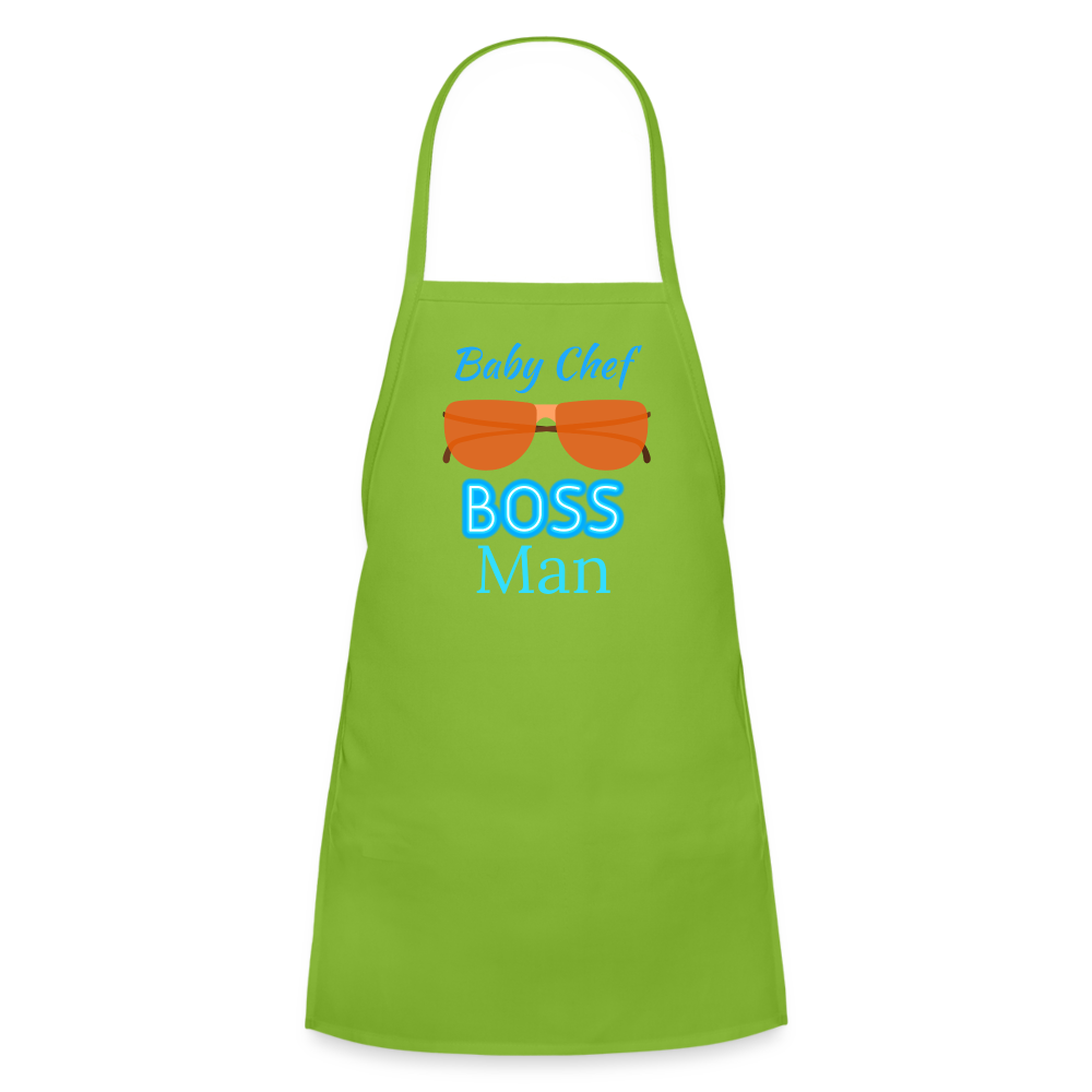 Baby Chef BM Kids' Apron - lime green