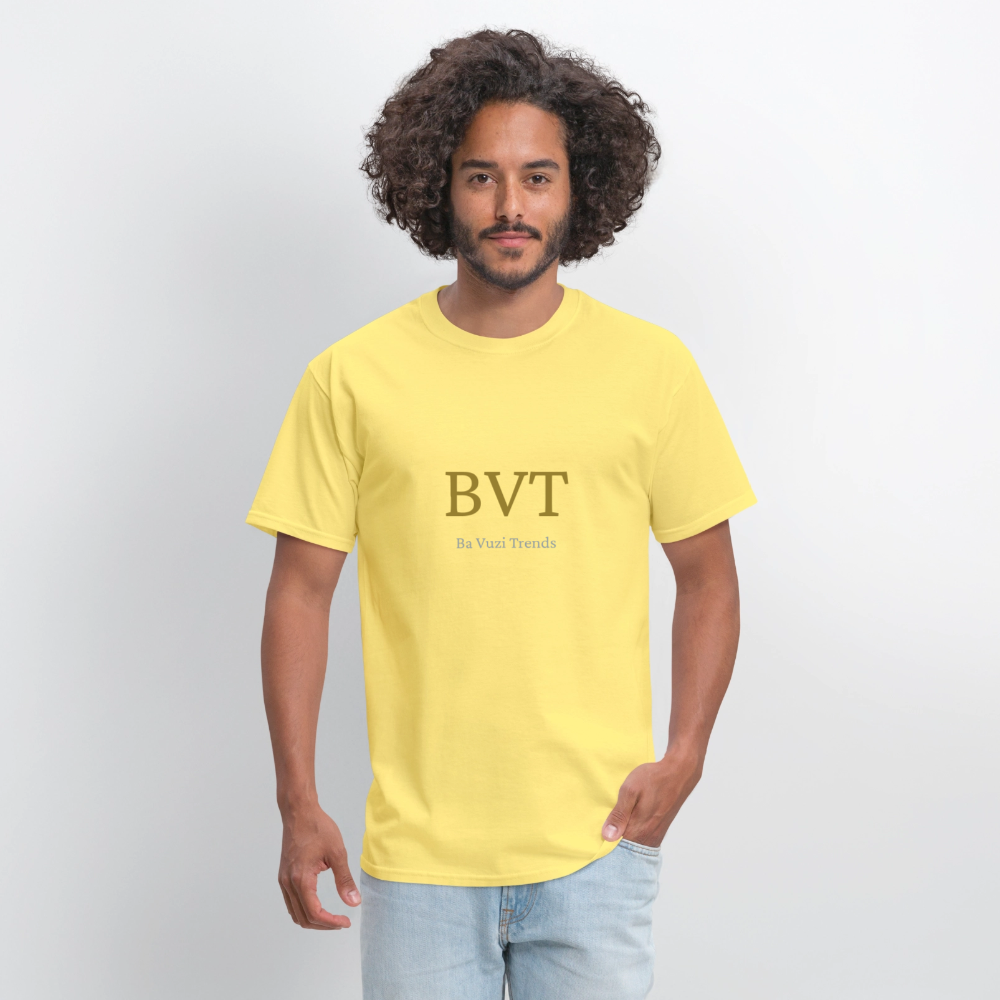 BVT Gold/Silver Metallic Logo Tshirt - cornsilk