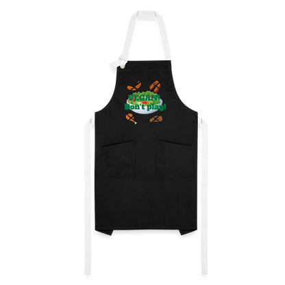 Vegan Artisan Apron - black/white
