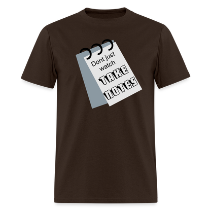 Take Notes T-shirt - brown