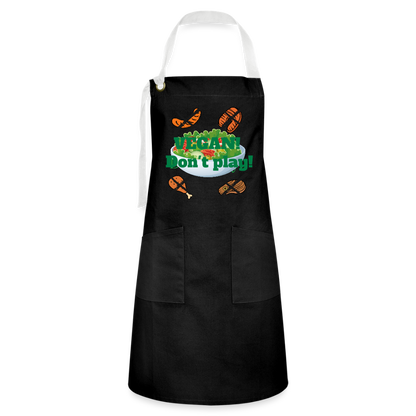 Vegan Artisan Apron - black/white