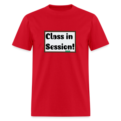 Class In Session T-shirt - red