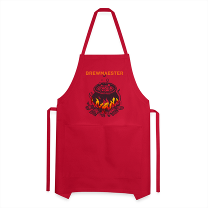 Brewmaester Adjustable Apron - red