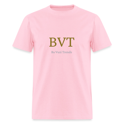 BVT Gold/Silver Metallic Logo Tshirt - pink