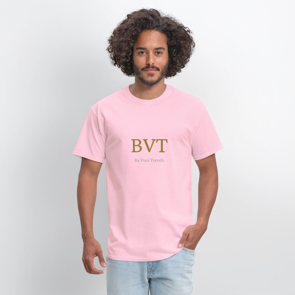 BVT Gold/Silver Metallic Logo Tshirt - pink