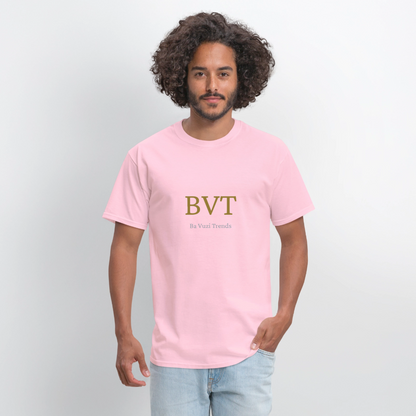 BVT Gold/Silver Metallic Logo Tshirt - pink