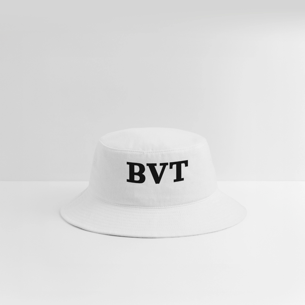 BVT Monogram Bucket Hat - Bright - white
