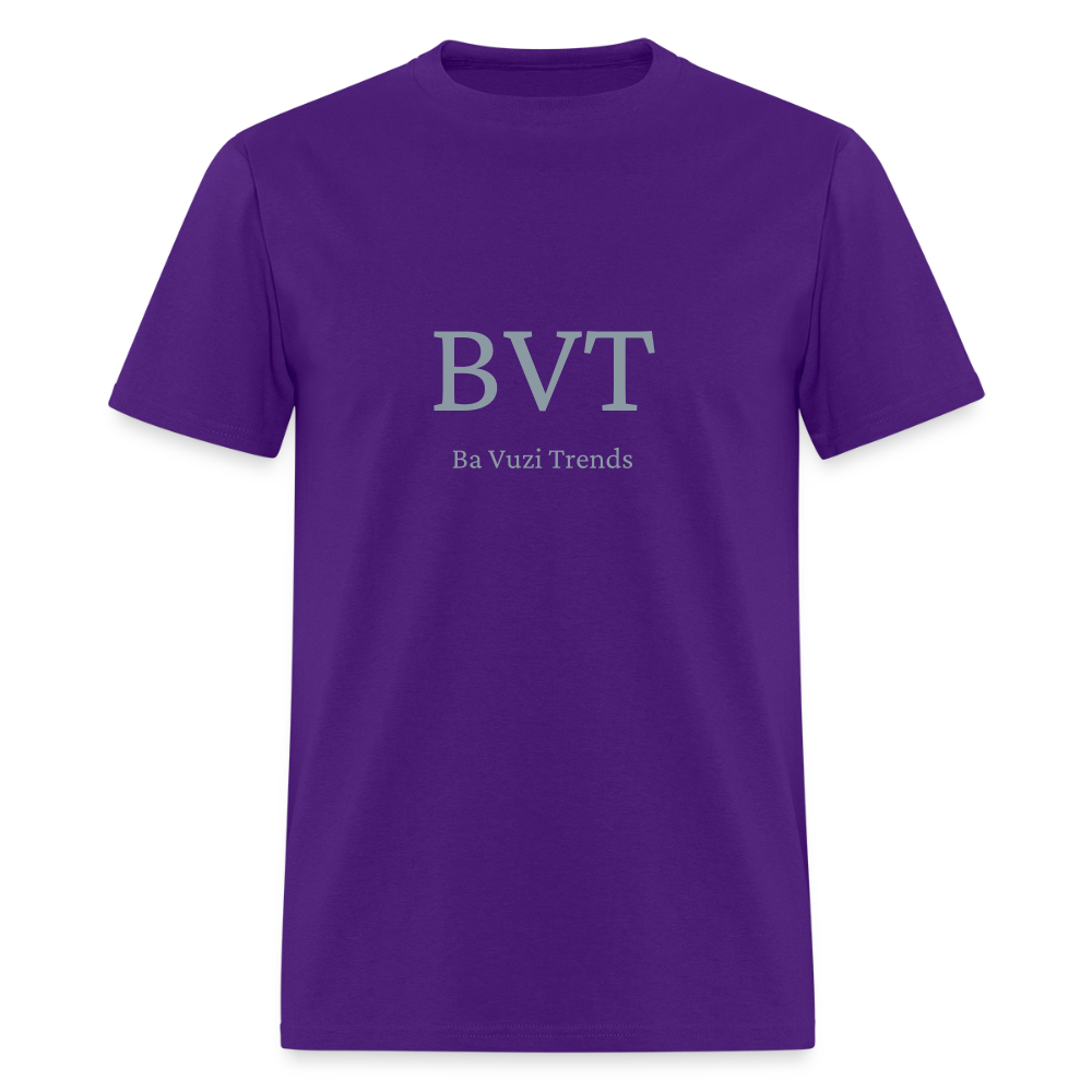 BVT Silver Metallic Unisex Tshirt - purple