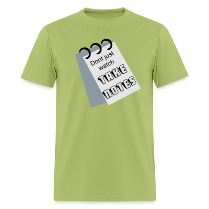Take Notes T-shirt - kiwi