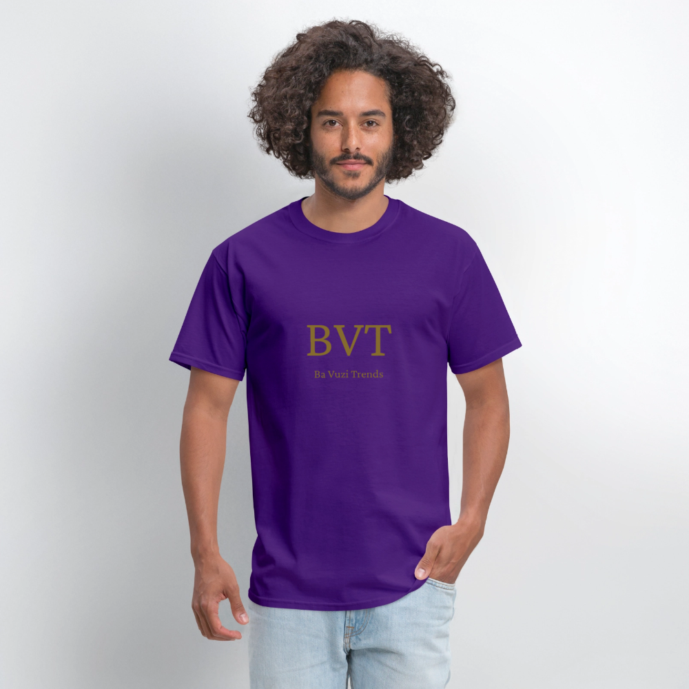 BVT Gold Metallic Unisex Tshirt - purple