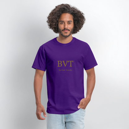 BVT Gold Metallic Unisex Tshirt - purple