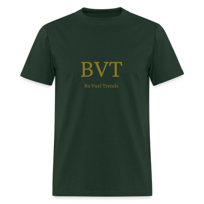 BVT Gold Metallic Unisex Tshirt - forest green