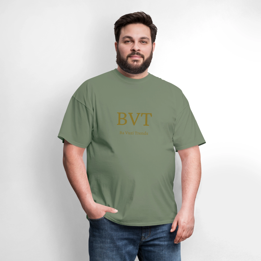 BVT Gold Metallic Unisex Tshirt - military green