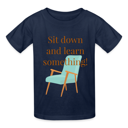 Sit Down Youth T-Shirt - navy