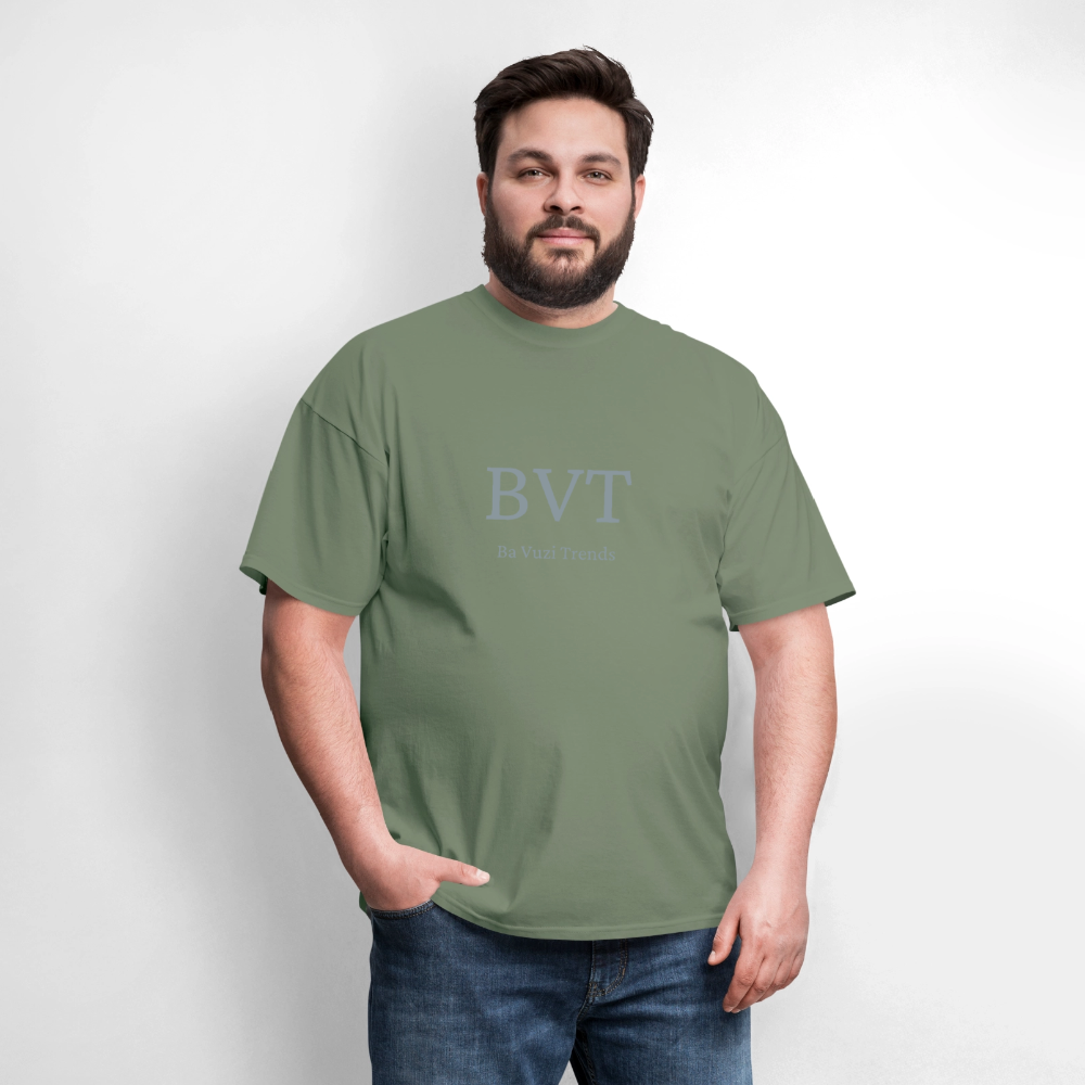 BVT Silver Metallic Unisex Tshirt - military green