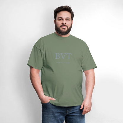 BVT Silver Metallic Unisex Tshirt - military green
