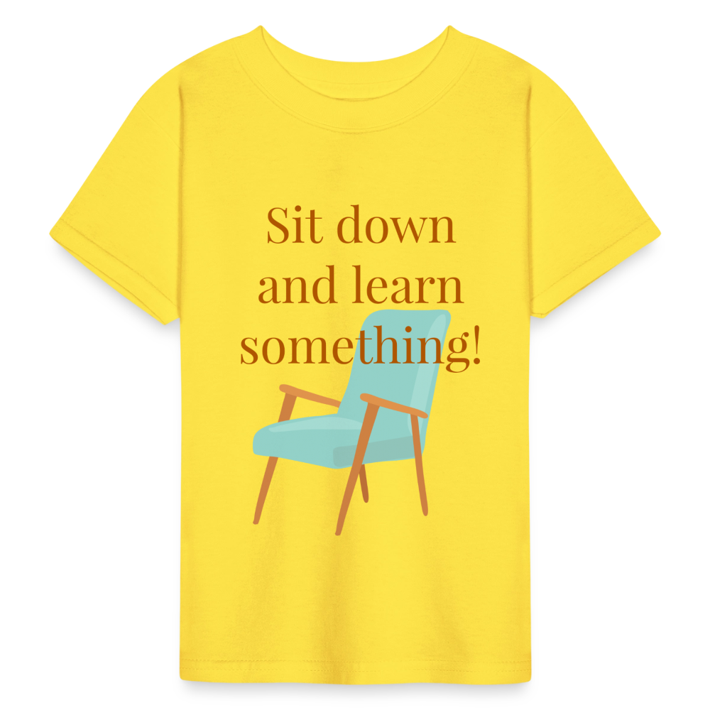 Sit Down Youth T-Shirt - yellow