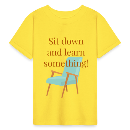 Sit Down Youth T-Shirt - yellow