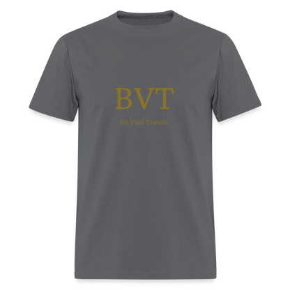 BVT Gold Metallic Unisex Tshirt - charcoal
