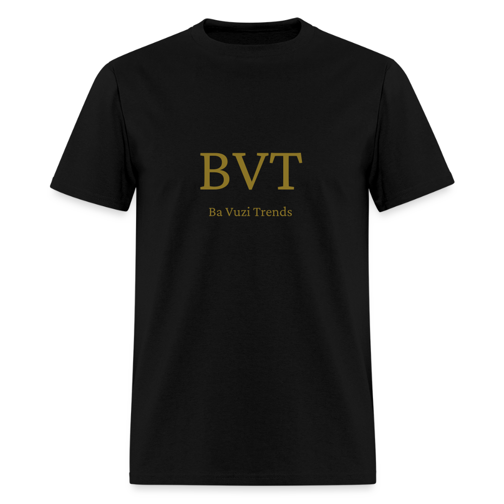 BVT Gold Metallic Unisex Tshirt - black