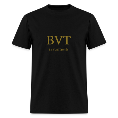 BVT Gold Metallic Unisex Tshirt - black