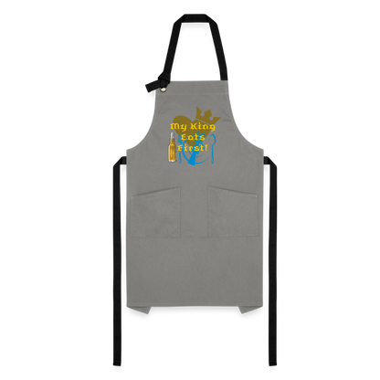 My King Artisan Apron - gray/black