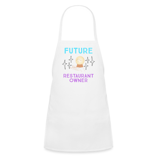 Future Owner Kids' Apron - white