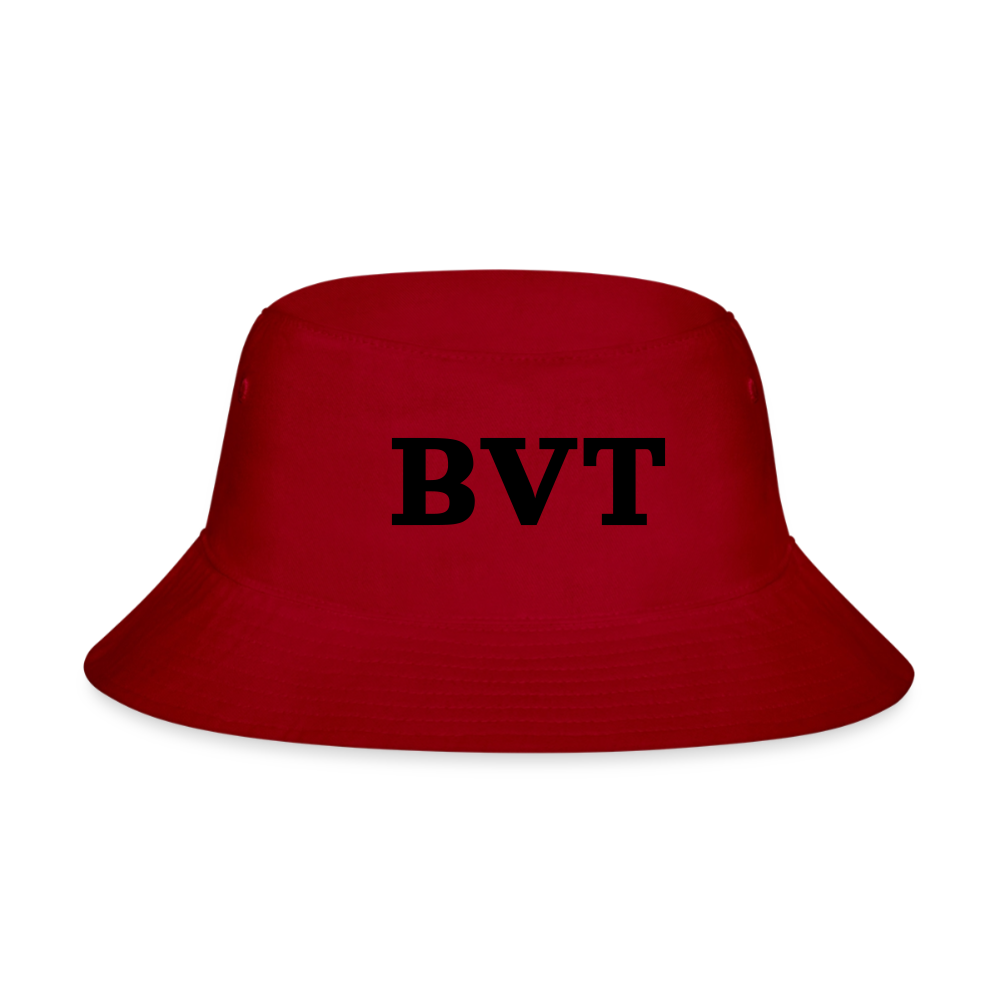 BVT Monogram Bucket Hat - Bright - red