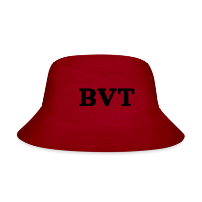 BVT Monogram Bucket Hat - Bright - red