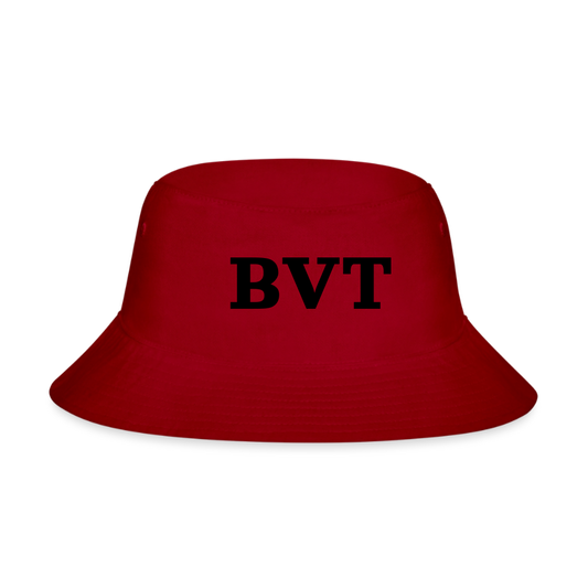 BVT Monogram Bucket Hat - Bright - red