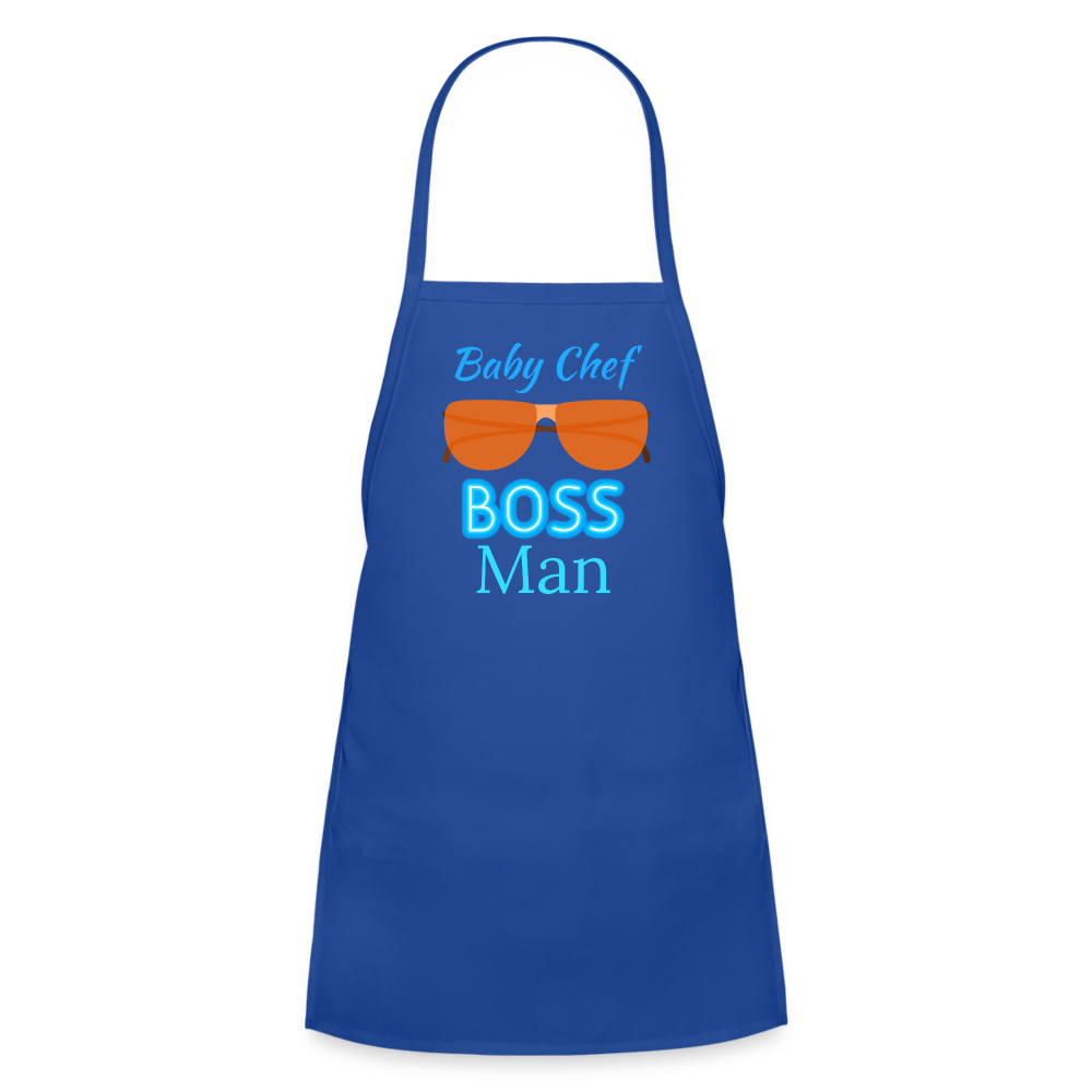 Baby Chef BM Kids' Apron - royal blue