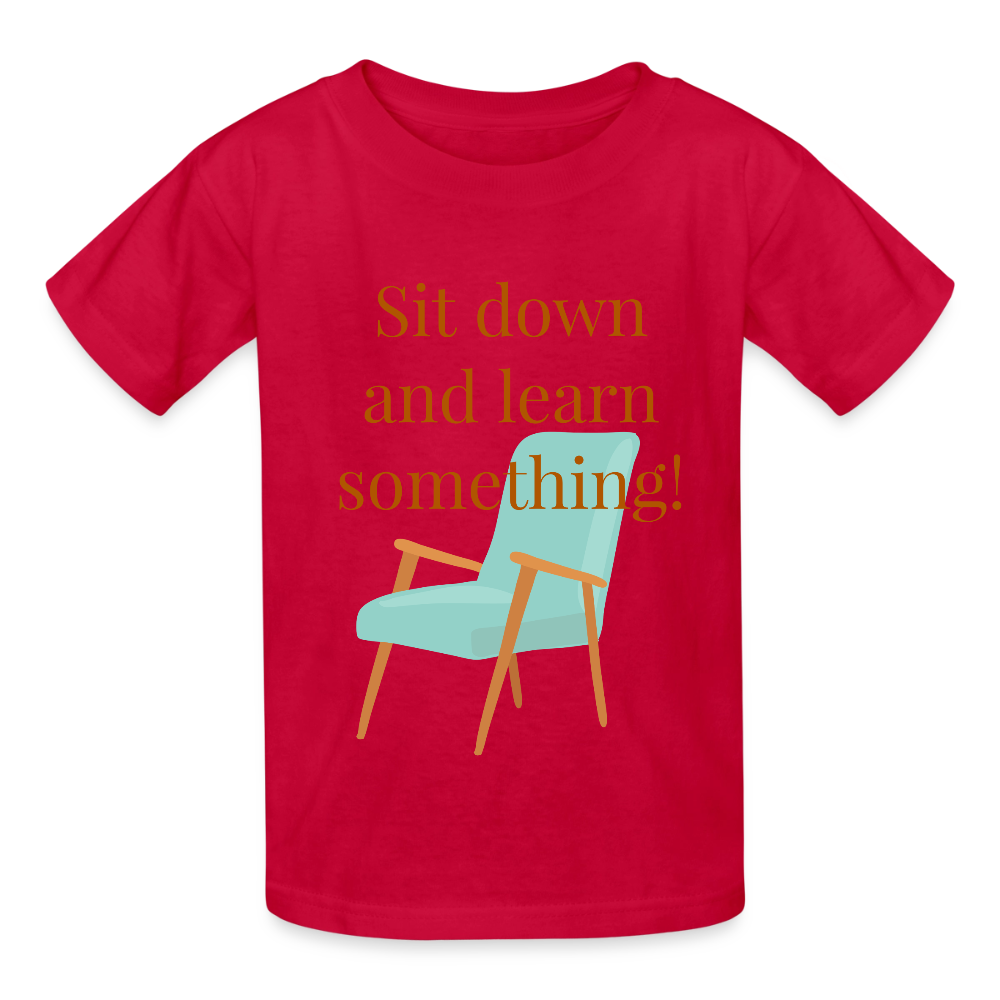 Sit Down Youth T-Shirt - red