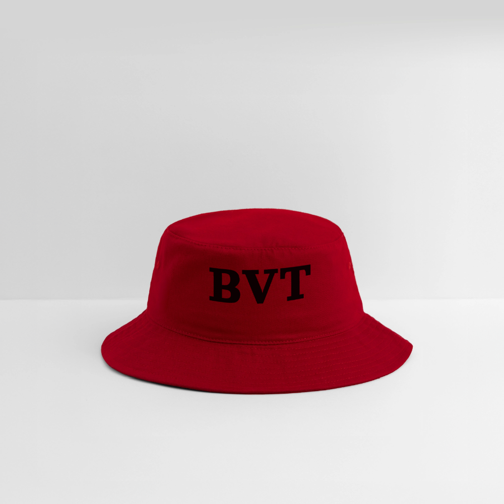 BVT Monogram Bucket Hat - Bright - red