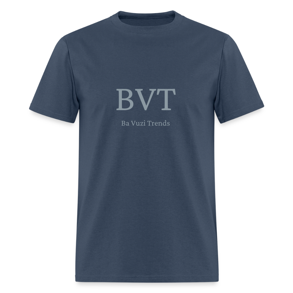 BVT Silver Metallic Unisex Tshirt -  blue dusk