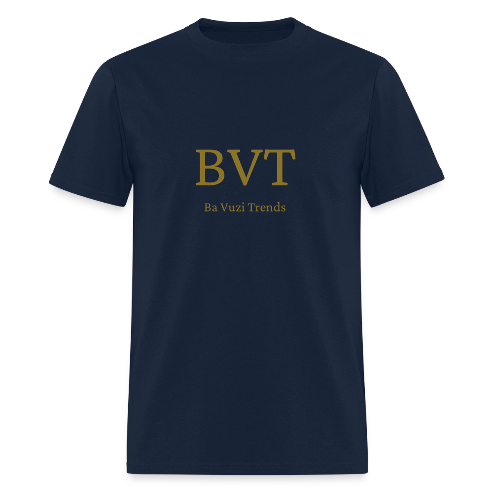 BVT Gold Metallic Unisex Tshirt - navy