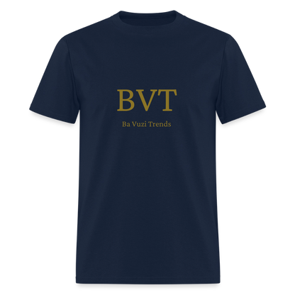 BVT Gold Metallic Unisex Tshirt - navy