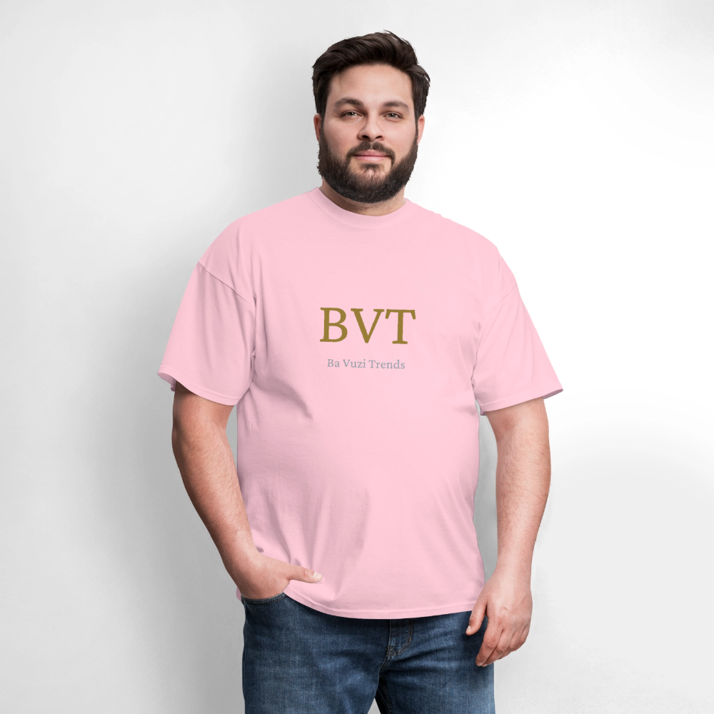 BVT Gold/Silver Metallic Logo Tshirt - pink
