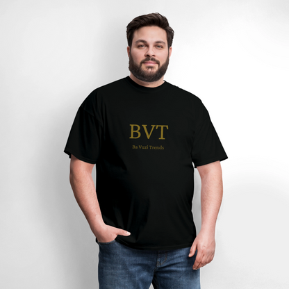 BVT Gold Metallic Unisex Tshirt - black