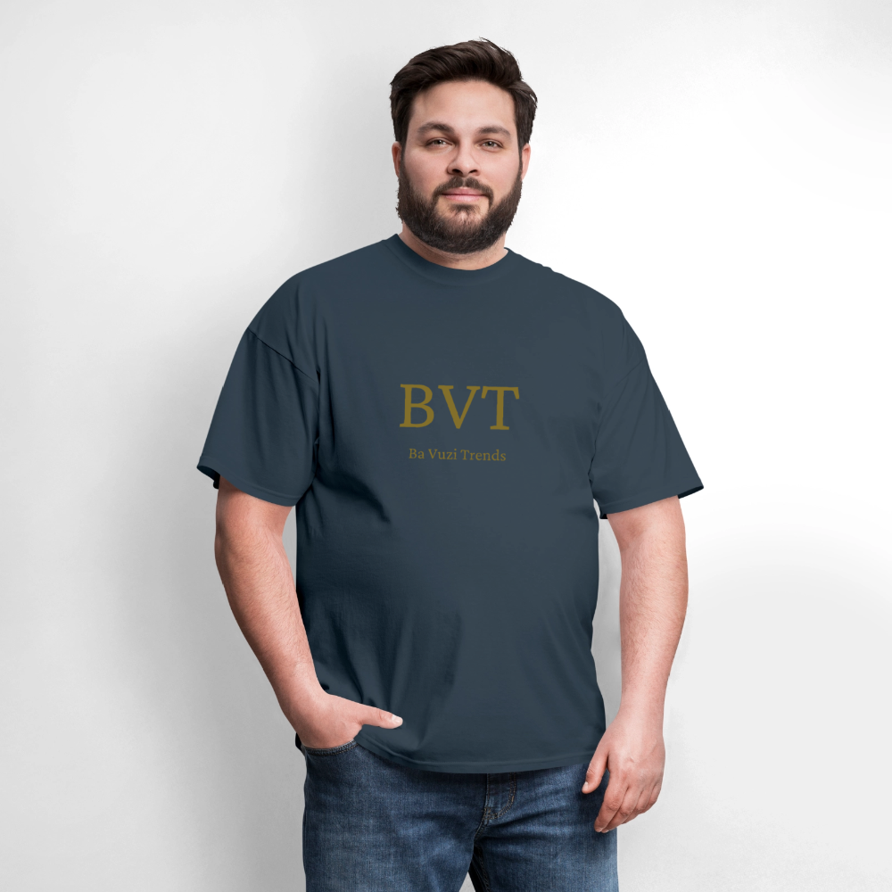 BVT Gold Metallic Unisex Tshirt -  blue dusk