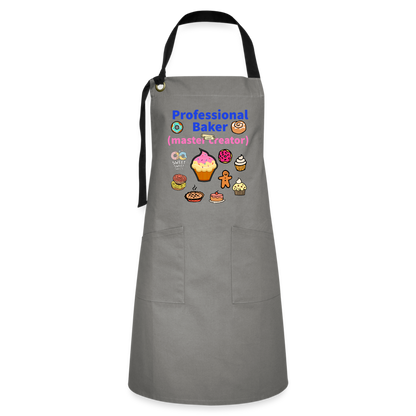 Prof Baker Artisan Apron - gray/black