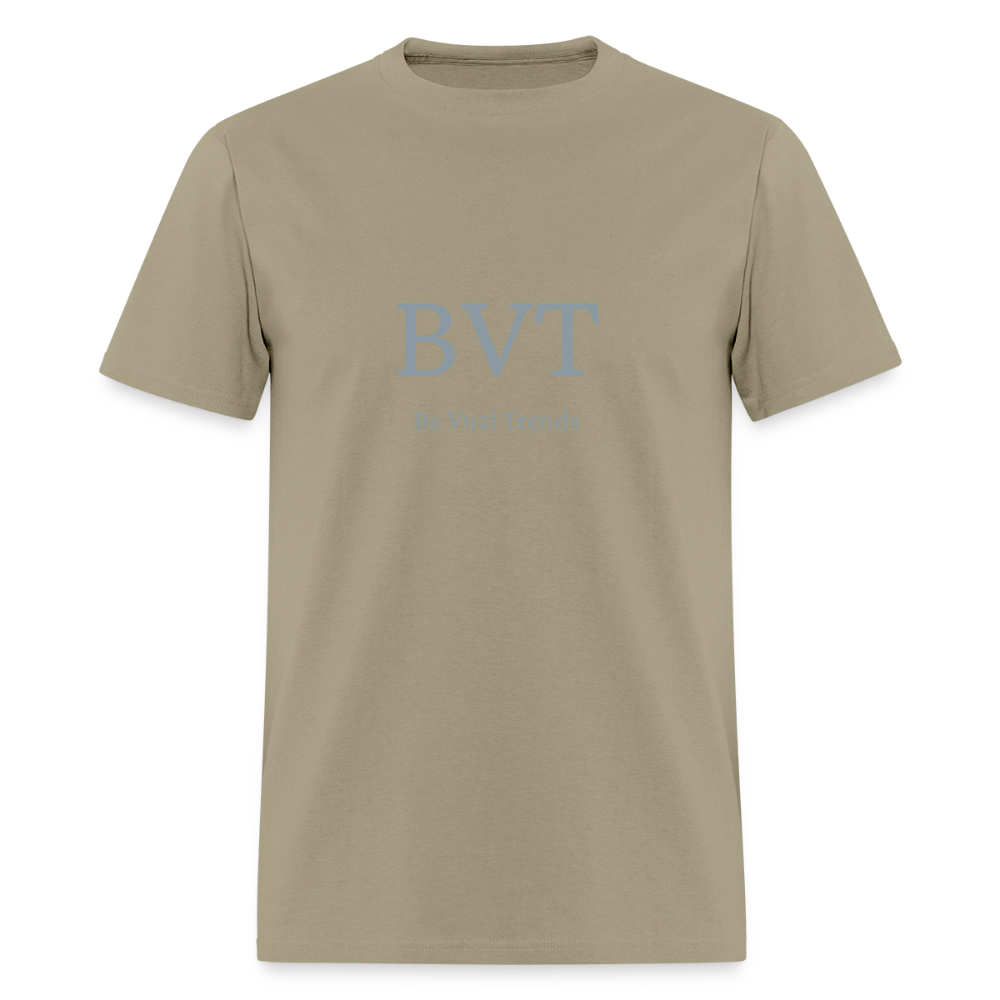 BVT Silver Metallic Unisex Tshirt - khaki