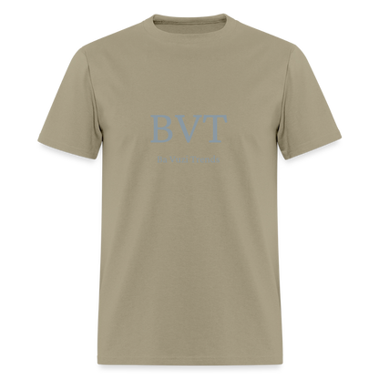 BVT Silver Metallic Unisex Tshirt - khaki