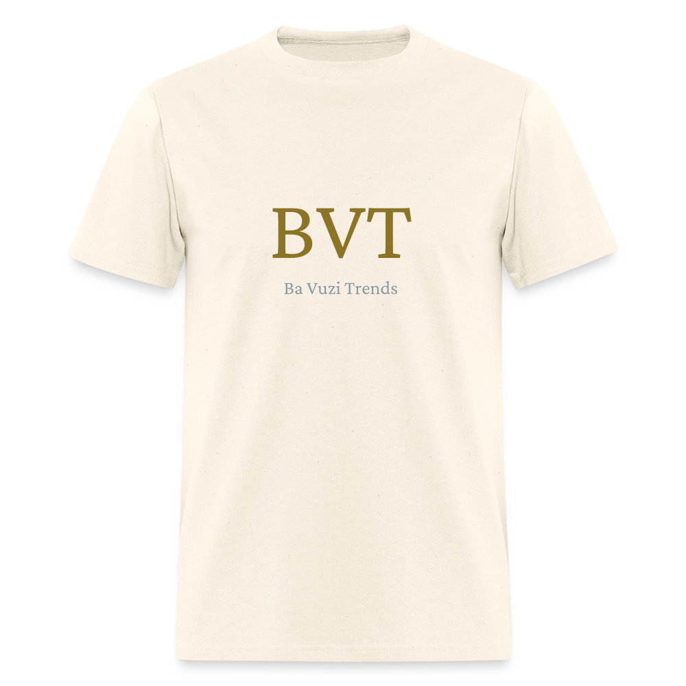 BVT Gold/Silver Metallic Logo Tshirt - sweet cream heather