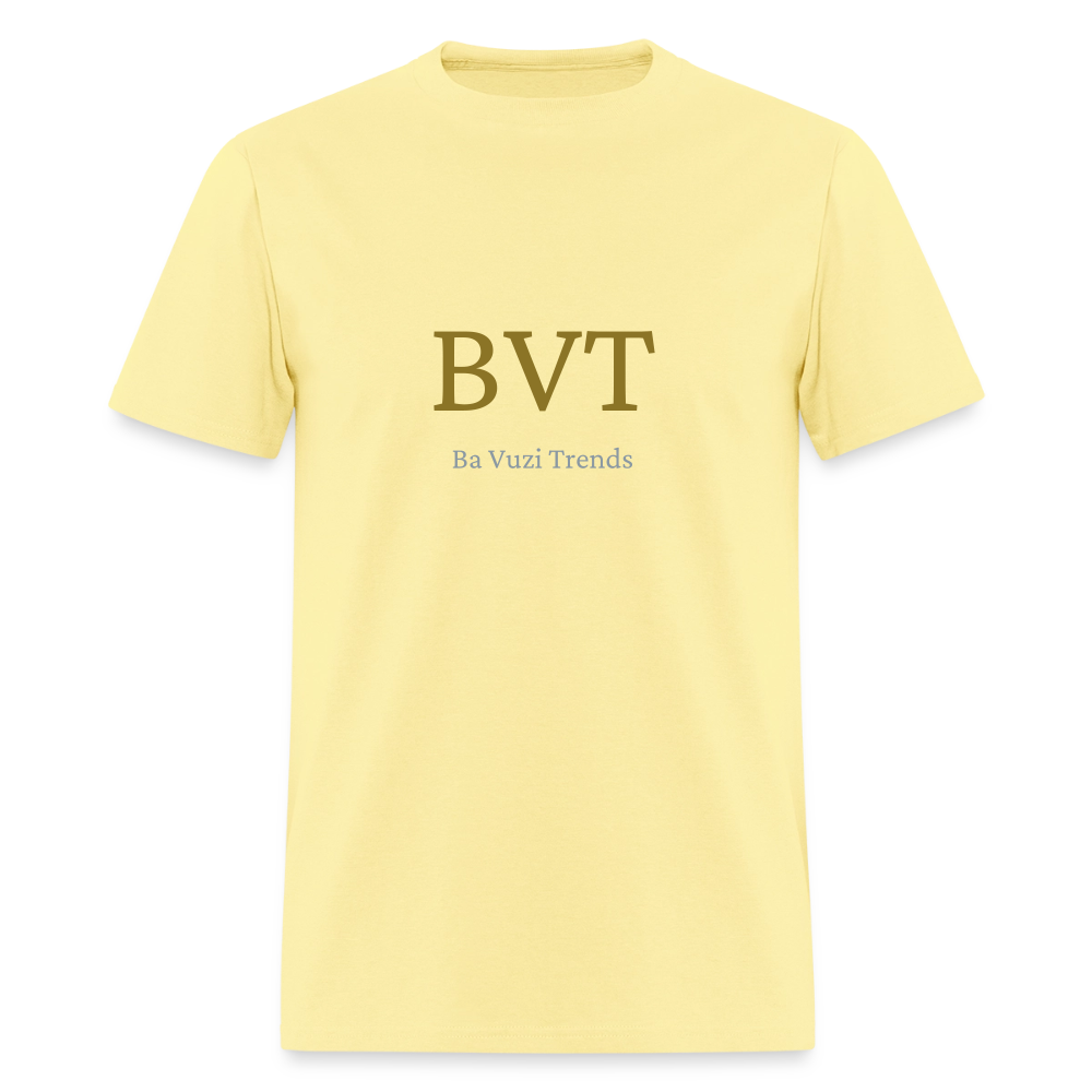 BVT Gold/Silver Metallic Logo Tshirt - cornsilk