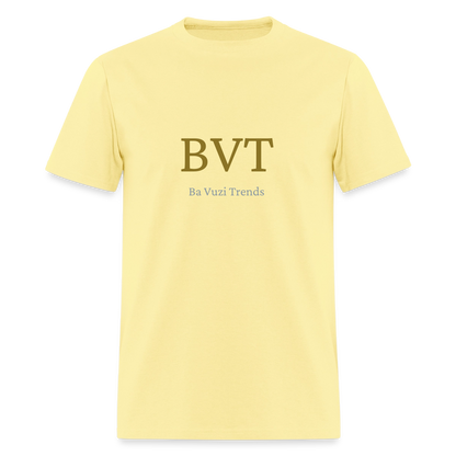 BVT Gold/Silver Metallic Logo Tshirt - cornsilk